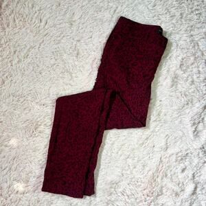 Banana Republic Leopard MidRise Sloan Animal Print Whimsygoth Skinny Pants